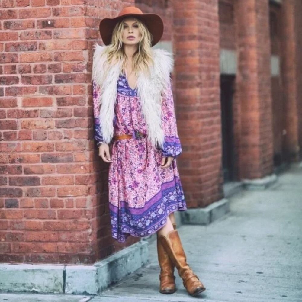 Spell Folktown Boho Midi Dress